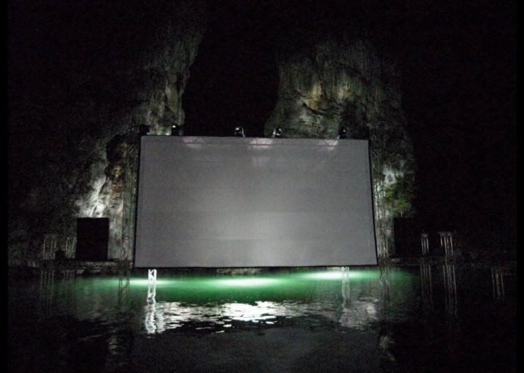 Floating Movie Theater in Thailand