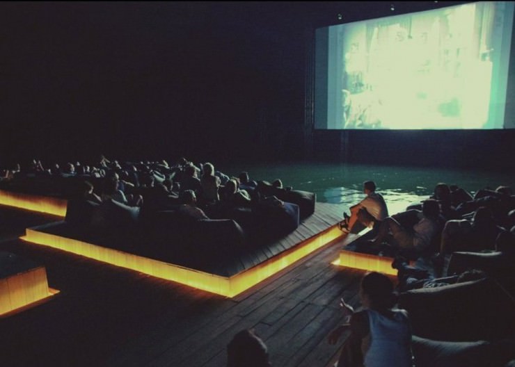 Floating Movie Theater in Thailand