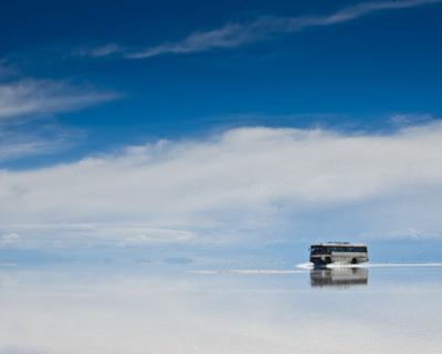 The world’s largest salt flat “Salar De Uyuni” in Bolivia