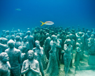 Cancun Underwater Museum in Mexico
