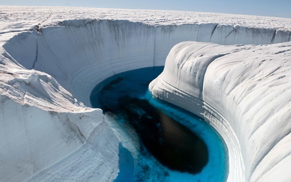 Ice Canyon in Greenland