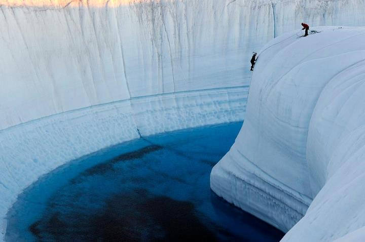 Ice Canyon in Greenland