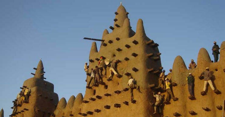 The Great Mosque of Djenné in Mali