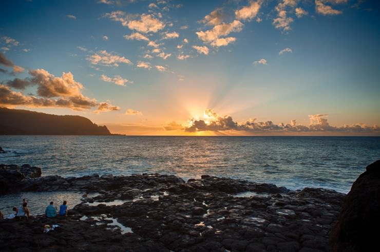 Amazing Swim in a Natural Pool of Queen's Bath, Hawaii