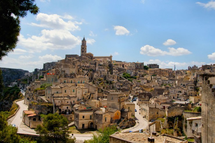 Ancient Cave Town Matera in Southern Italy