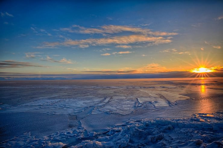خارج از این تجربه جهانی در McMurdo صدا، قطب جنوب