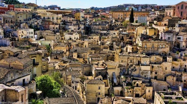 Ancient Cave Town Matera in Southern Italy