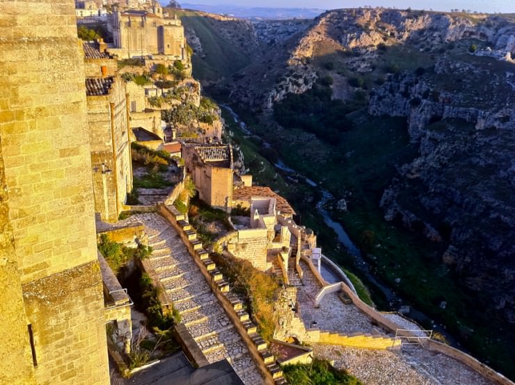 Ancient Cave Town Matera in Southern Italy