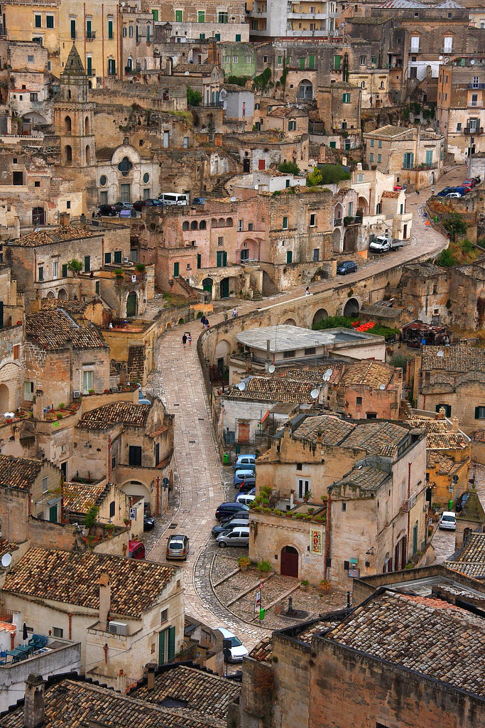 Ancient Cave Town Matera in Southern Italy