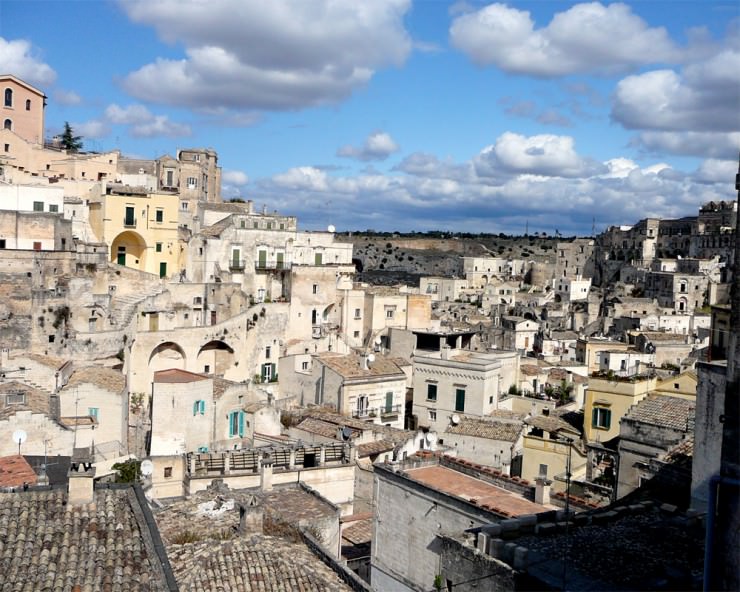 Ancient Cave Town Matera in Southern Italy