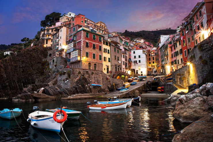 Riomaggiore - First Village of the Five of the Cinque Terre, Italy