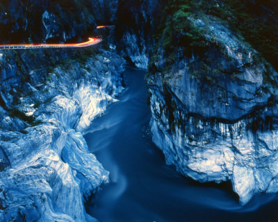 The Marble Canyons in Beautiful Taroko National Park, Taiwan