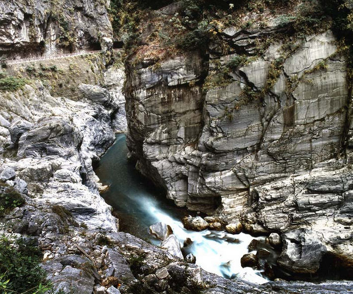The Marble Canyons in Beautiful Taroko National Park, Taiwan