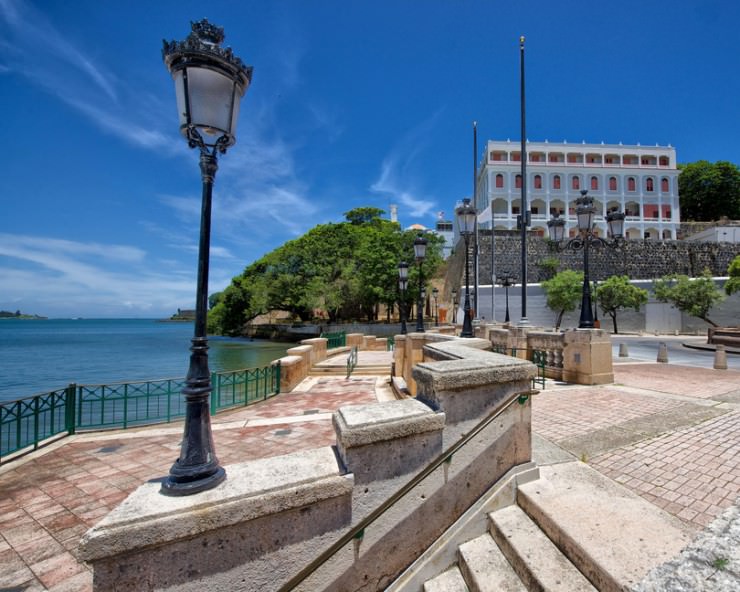 Colorful Streets and Houses in Old San Juan, Puerto Rico