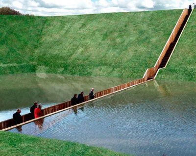 The Moses Bridge – a Place Where Water Divides, The Netherlands