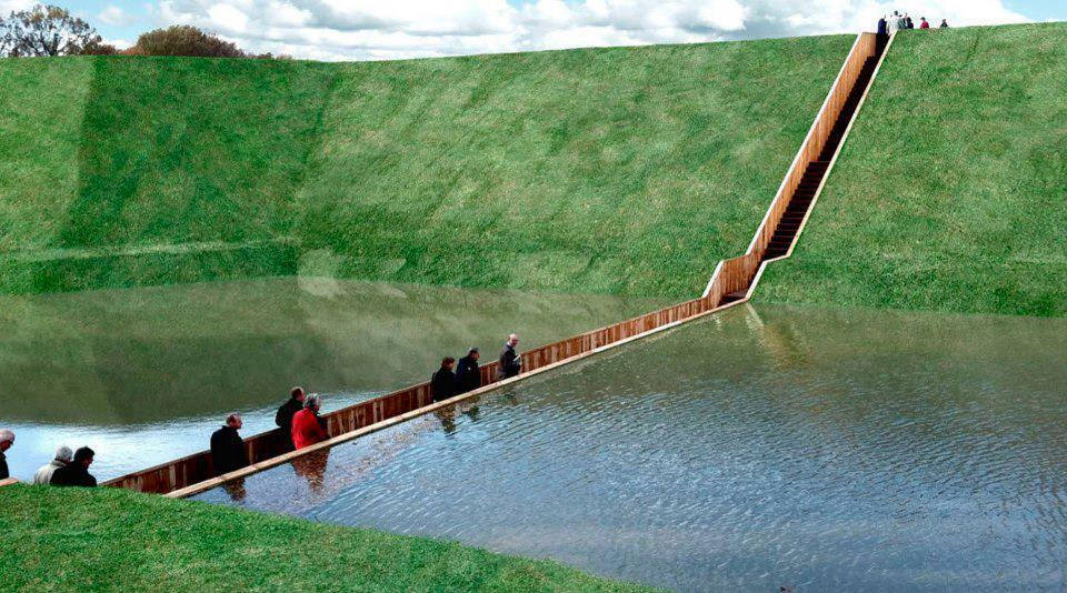 The Moses Bridge – a Place Where Water Divides, The Netherlands