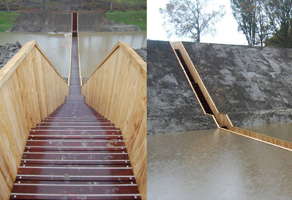 The Moses Bridge – a Place Where Water Divides, The Netherlands