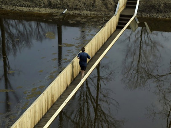 The Moses Bridge – a Place Where Water Divides, The Netherlands