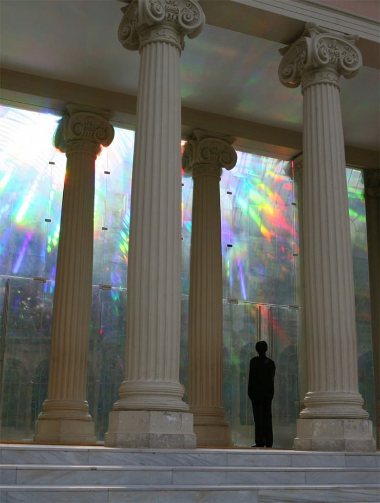 The Surreal Rainbows in Crystal Palace in Madrid, Spain