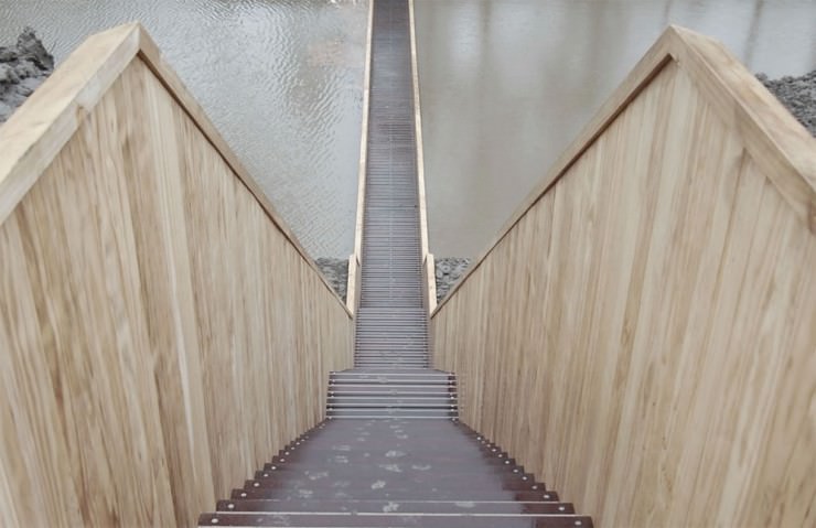 The Moses Bridge – a Place Where Water Divides, The Netherlands