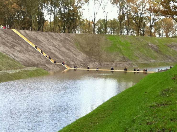 The Moses Bridge – a Place Where Water Divides, The Netherlands