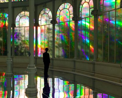 The Ephemeral Rainbows in Crystal Palace in Madrid, Spain