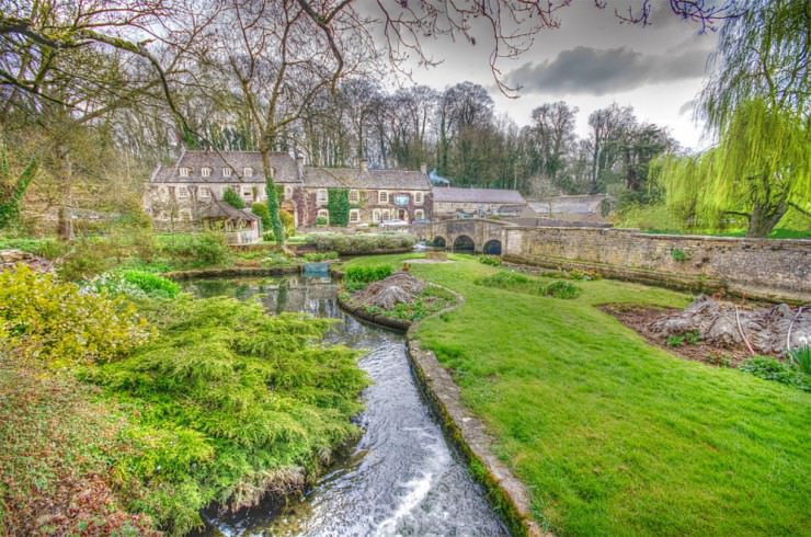 A Postcard Beautiful English Village of Bibury, UK