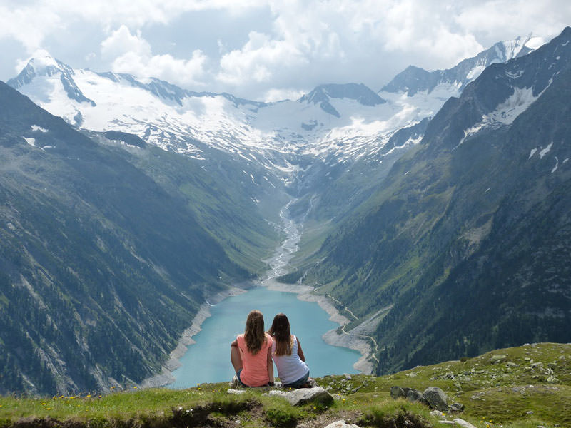 A Wonderful Hike along the Schlegeis Lake in Tyrol, Austria