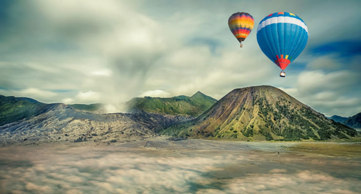 Top 10 létání horkovzdušným balonem-indonéský-foto: Anek S