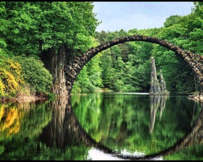 Rakotzbrücke – a Circular Optical Illusion in Kromlau, Germany