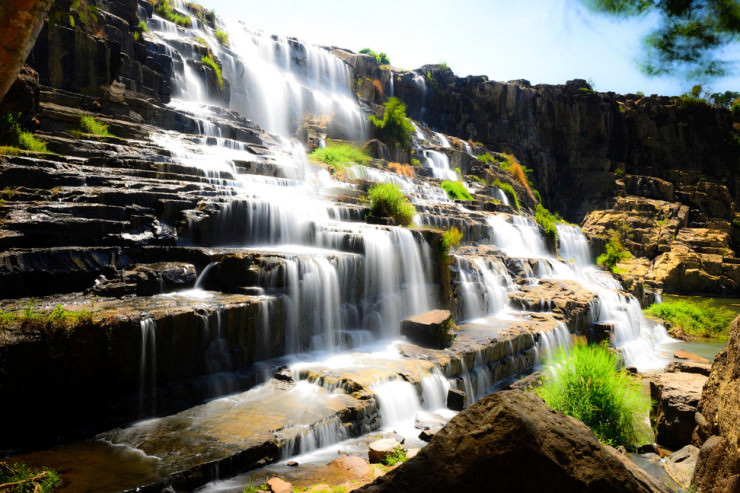 Pongour - a Stunning Terraced Waterfall in Vietnam