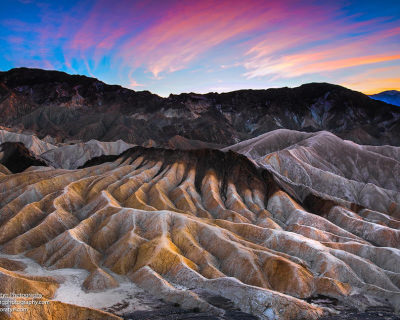Zabriskie Point – the Iconic Site in the Death Valley, USA