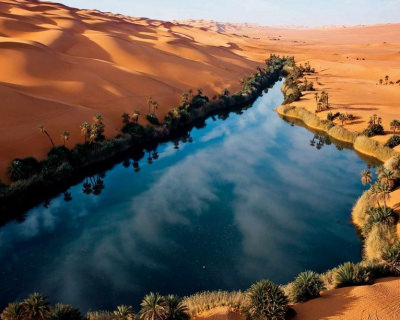 Cinematic Dunes and Lakes in Ubari, Libya