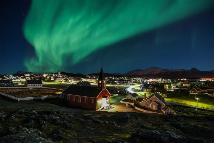 Top Greenland-Aurora