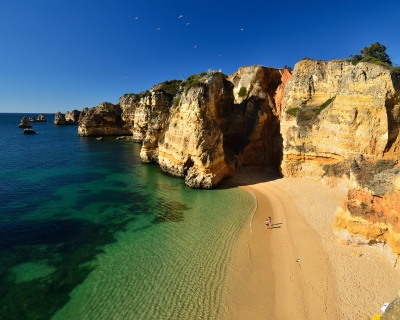 Pristine Beaches and Dramatic Shoreline in Lagos, Portugal