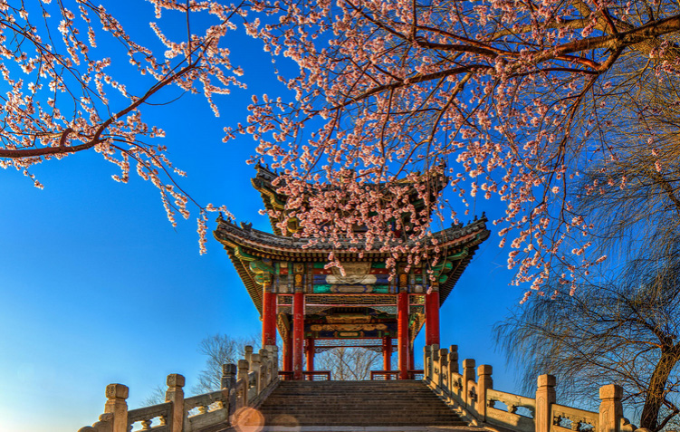 Magnificent Chinese Garden Art in The Summer Palace, Beijing, China