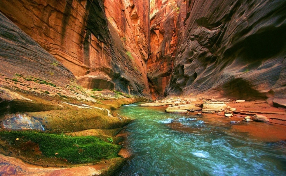 The Narrows – the Most Striking Feature in Zion, USA