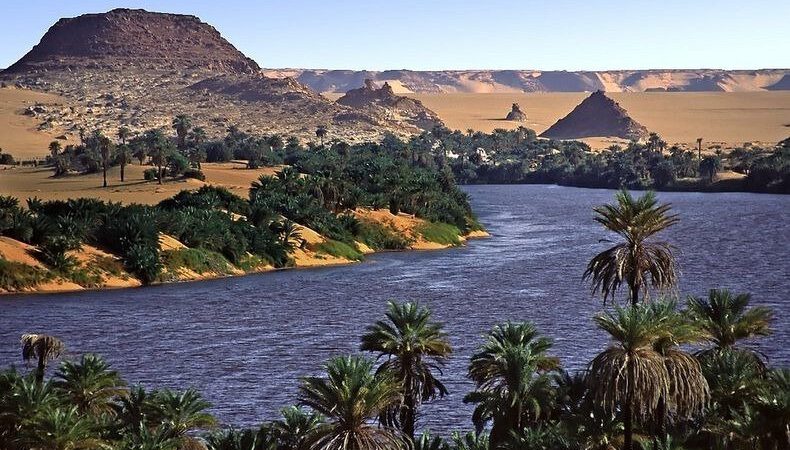 Lakes of Ounianga - Oasis in the Arid Sahara Desert, Chad