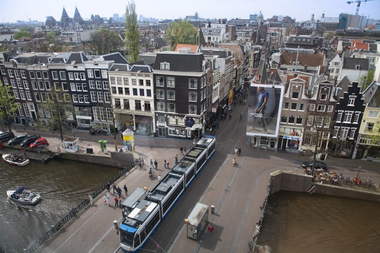 View from the Metz & Co. Metz & Co. Department Store Rooftop Cafe of the Keizersgracht / Leidsestraat, Amsterdam, The Netherlands