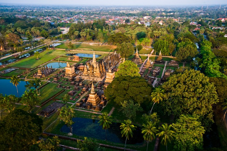 پارک تاریخی Sukhothai، شهر قدیمی تایلند 