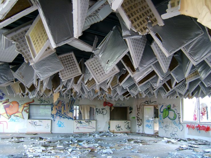 An abandoned office building in Potsdam