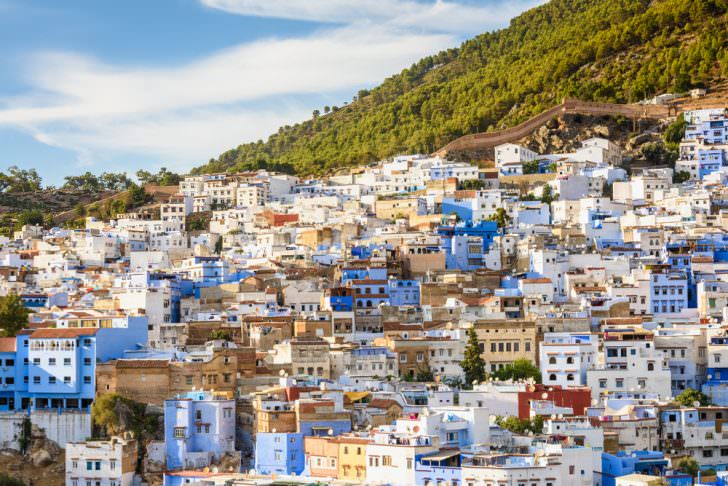 Panorama of Chefchaouen, Morocco