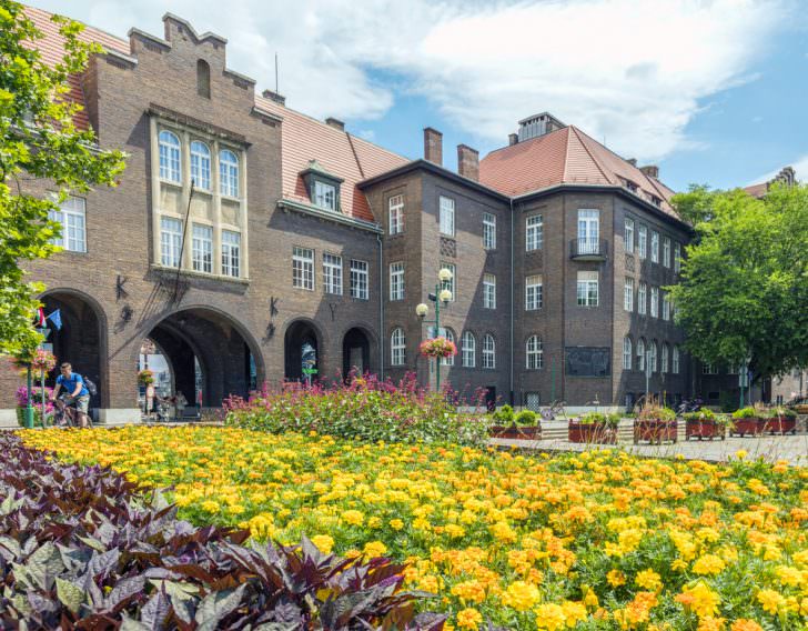 The university in center of Szeged on Dom square