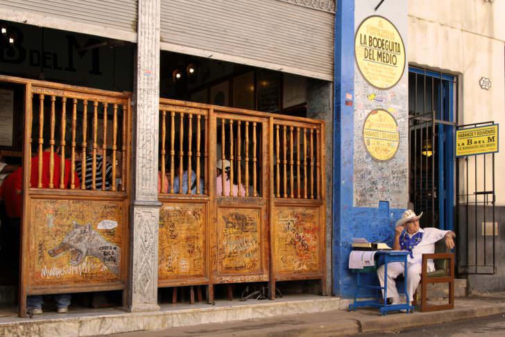 The world famous Bodeguita del Medio restaurant in Old Havana.