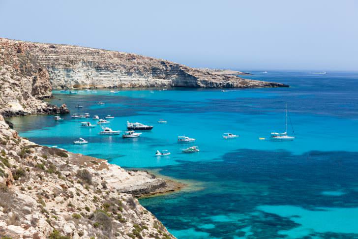 Lampedusa island, Mediterranean Sea, Italy
