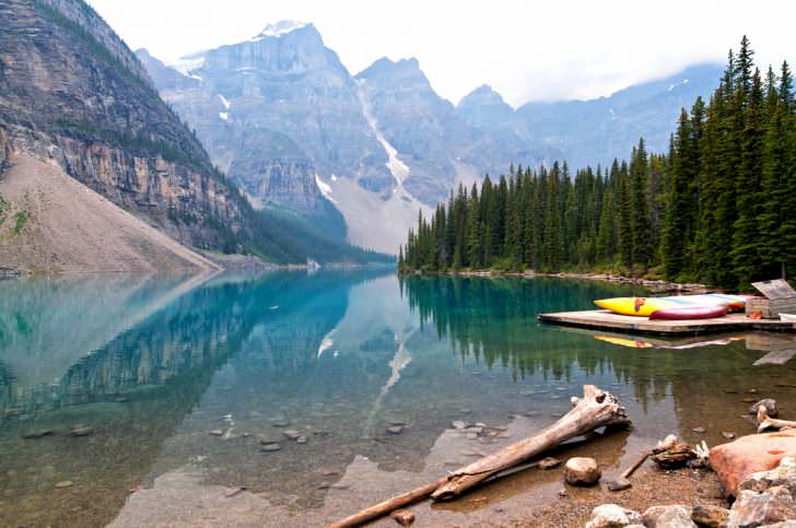 Moraine ežeras Banfo nacionaliniame parke, Kanadoje