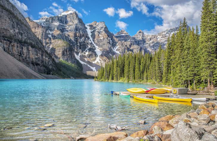 Moraine ežeras Banfo nacionaliniame parke, Kanadoje