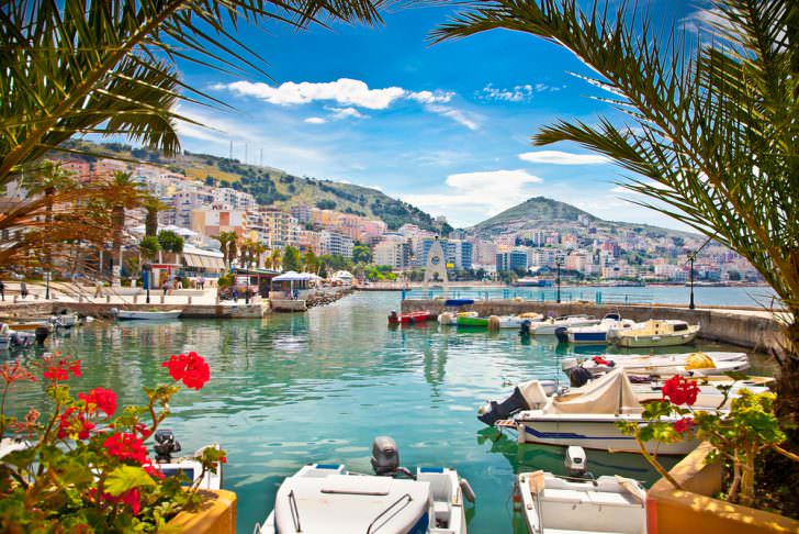 Saranda's City Port, Albania.