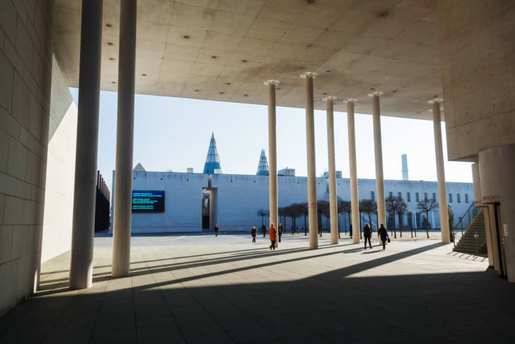 View from the museum of art