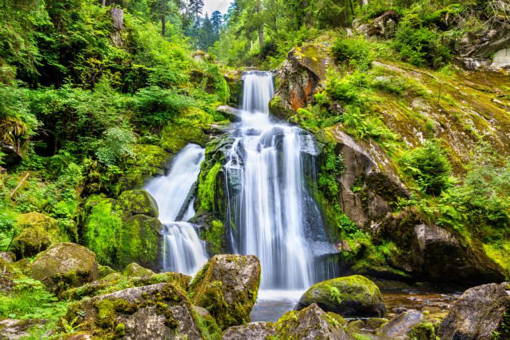 Triberger Waterfall, the highest waterfalls in Germany.